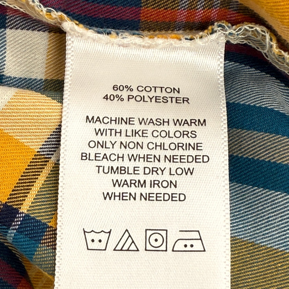 Foxcroft Plaid Shirt Sz 6p - Picture 6 of 14